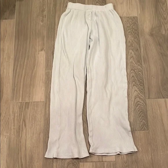Katie J NYC Girls Light Blue Waffle Pants Size: S